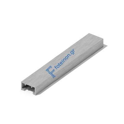 Therrawood aluminum top rail 500εκ. - ΓΚΡΙ ΣΚΟΥΡΟ