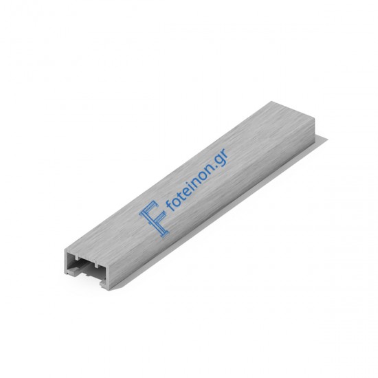 Therrawood aluminum top rail 500εκ. - ΓΚΡΙ ΣΚΟΥΡΟ