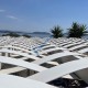 WPC πέργκολα στήριξη σε τοίχο με σκίαση runner WPC πέργκολα  από τοίχο | 300 x 400εκ.