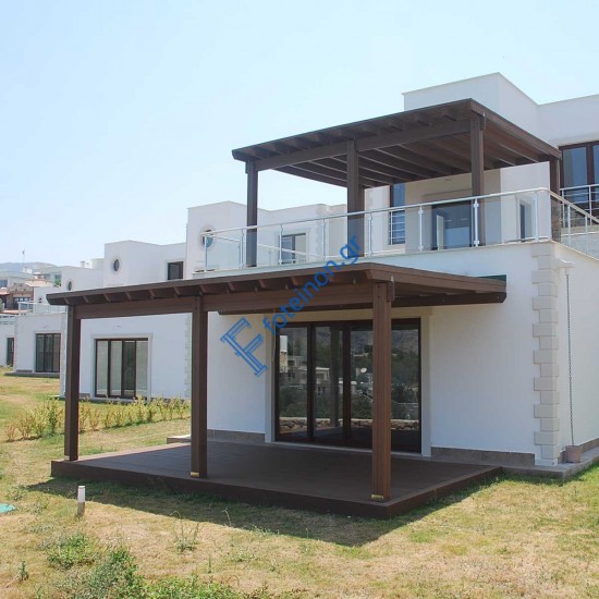 WPC πέργκολα με ραμποτέ WPC ΠΕΡΓΚΟΛΑ ΜΕ ΡΑΜΠΟΤΕ | 300 x 400εκ.
