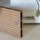 WPC σανίδα περίφραξης γραμμωτή 2 x 12 x 360εκ. - καφέ ανοιχτό