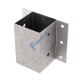 Επιτοίχια βάση ξύλου 71 x 71 x150mm
