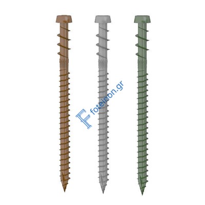 Βίδες ξύλου torx για πάτωμα Ø5 x 60mm - Πράσινη