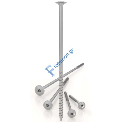 Βίδες ξύλου torx Ø6mm με πλατιά κεφαλή ΒΙΔΕΣ TORX ΠΛΑΤΙΑ ΚΕΦΑΛΗ 6 x 50mm