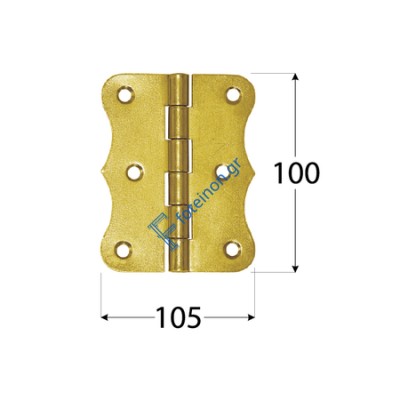 Μεντεσές πόρτας Μεντεσές 100 x 105mm