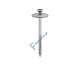 Ροδέλα πολυκαρμπονικού inox με βίδα 4,5 x 60mm