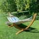 Αιώρα με ξύλινη ράβδο Chillounge Palma Green Bay & σταντ Ευκάλυπτου