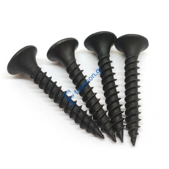 Βίδα inox 4 x 35mm για WPC clips μαυρη