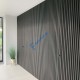 3D WPC επένδυση τοίχου 2,5 x 22 x 290εκ. - γκρι πηχάκι