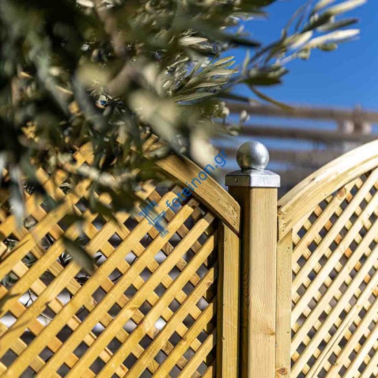 Καφασωτό Διαμάντι 2 x 2 αψίδα ΚΑΦΑΣΩΤΟ ΔΙΑΜΑΝΤΙ ΑΨΙΔΑ (2x2) 180(Υ) x 180εκ.