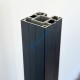 Κολώνα αλουμίνιο ματ ΜΑΥΡΟ - 7,5 x 7,5 x 100εκ.