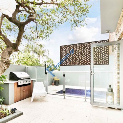 Συνθετικό καφασωτό Mosaic - καφέ