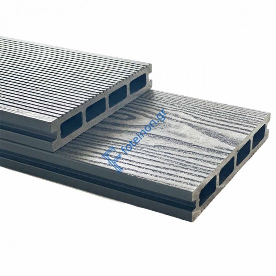 Σανίδα πατώματος WPC 2,5 x 15 x 360εκ. - γκρι ανοιχτό