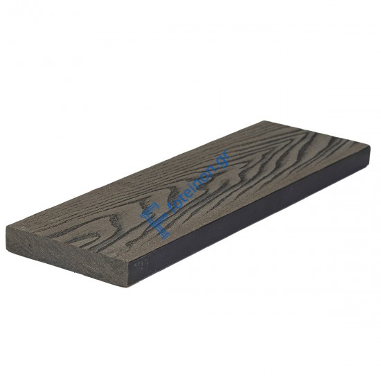 Τάβλα μασίφ WPC 3D wood 1,7 x 9 x 360εκ. - γκρι ανοιχτό