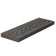 Τάβλα μασίφ WPC 3D wood 1,7 x 9 x 360εκ. - γκρι ανοιχτό