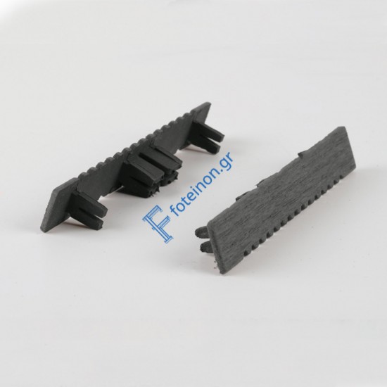 Τάπα WPC 3d wood 2,5 x 15εκ. - γκρι ανοιχτό