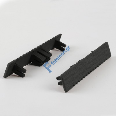 Τάπα WPC 3d wood 2,5 x 15εκ. - γκρι σκούρο