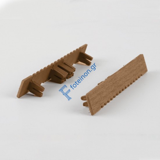 Τάπα WPC 3d wood 2,5 x 15εκ. - καφέ