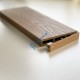 Τάπα περίφραξης WPC 3D wood 2 x 12εκ. - καφέ ανοιχτό