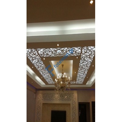 Διακόσμηση εσωτερικών χώρων με διαμορφωμένη μαύρη λαμαρίνα (τιμή τ.μ)