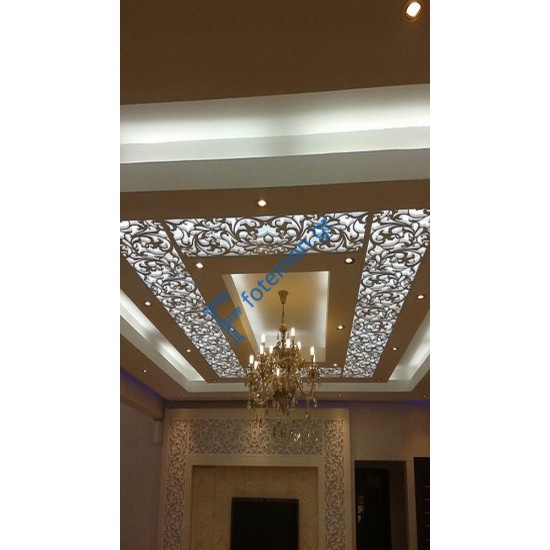 Διακόσμηση εσωτερικών χώρων με διαμορφωμένη μαύρη λαμαρίνα (τιμή τ.μ)