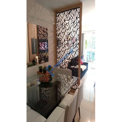 Διακόσμηση εσωτερικών χώρων με διαμορφωμένη μαύρη λαμαρίνα (τιμή τ.μ)