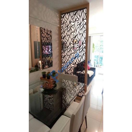 Διακόσμηση εσωτερικών χώρων με διαμορφωμένη μαύρη λαμαρίνα (τιμή τ.μ)