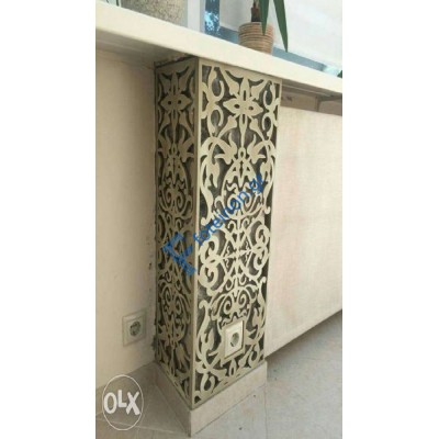 Διακόσμηση εσωτερικών χώρων με διαμορφωμένη μαύρη λαμαρίνα (τιμή τ.μ)