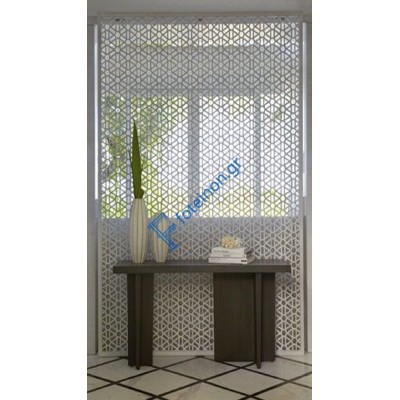 Διακόσμηση εσωτερικών χώρων με διαμορφωμένη μαύρη λαμαρίνα (τιμή τ.μ)