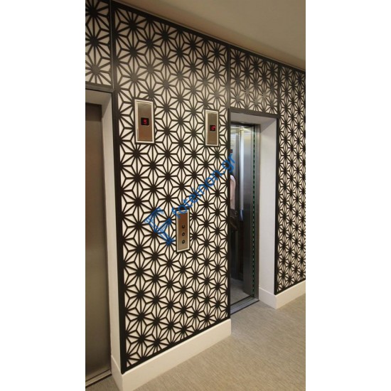 Διακόσμηση εσωτερικών χώρων με διαμορφωμένη μαύρη λαμαρίνα (τιμή τ.μ)