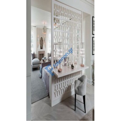 Διακόσμηση εσωτερικών χώρων με διαμορφωμένη μαύρη λαμαρίνα (τιμή τ.μ)