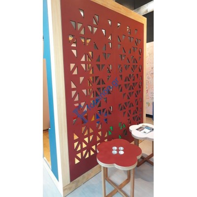 Διακόσμηση εσωτερικών χώρων με διαμορφωμένη μαύρη λαμαρίνα (τιμή τ.μ)