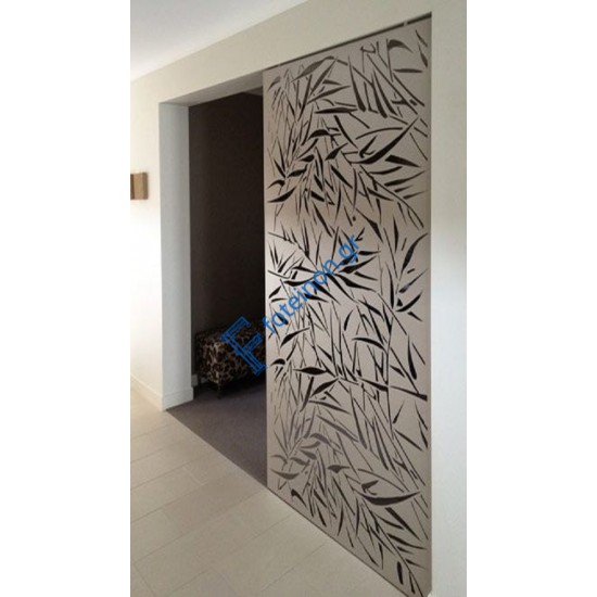 Διακόσμηση εσωτερικών χώρων με διαμορφωμένη μαύρη λαμαρίνα (τιμή τ.μ)