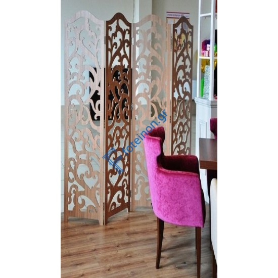 Διακόσμηση εσωτερικών χώρων με διαμορφωμένη μαύρη λαμαρίνα (τιμή τ.μ)