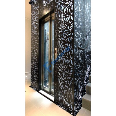 Διακόσμηση εσωτερικών χώρων με διαμορφωμένη μαύρη λαμαρίνα (τιμή τ.μ)