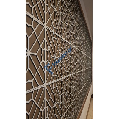 Διακόσμηση εσωτερικών χώρων με διαμορφωμένη μαύρη λαμαρίνα (τιμή τ.μ)