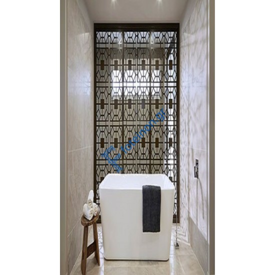 Διακόσμηση εσωτερικών χώρων με διαμορφωμένη μαύρη λαμαρίνα (τιμή τ.μ)