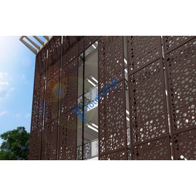 Διακόσμηση και κάλυψη εξωτερικών χώρων με διαμορφωμένη μαύρη λαμαρίνα (τιμή τ.μ)