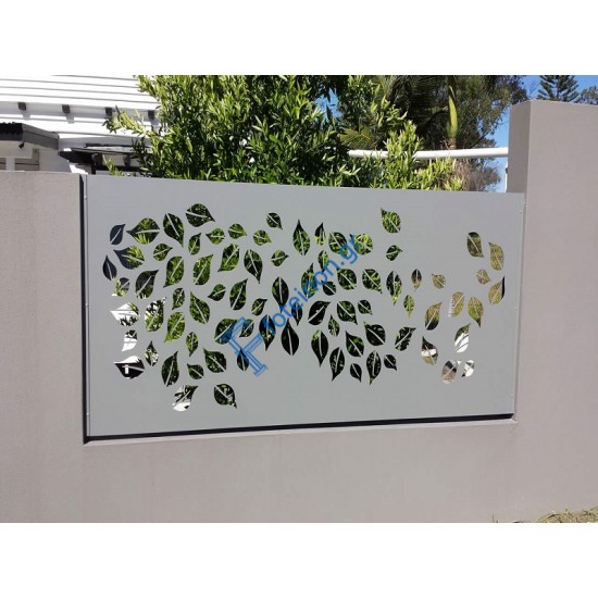 Φράχτες και περιφράξεις με διαμορφωμένη μαύρη λαμαρίνα (τιμή τ.μ)