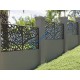 Φράχτες και περιφράξεις με διαμορφωμένη μαύρη λαμαρίνα (τιμή τ.μ)