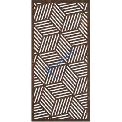 Σχέδια δημιουργημένα με διαμορφωμένη μαύρη λαμαρίνα (τιμή τ.μ)