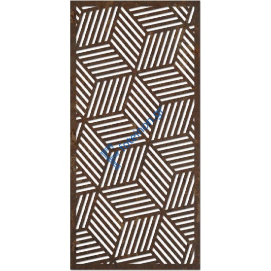 Σχέδια δημιουργημένα με διαμορφωμένη μαύρη λαμαρίνα (τιμή τ.μ)