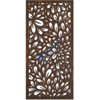 Σχέδια δημιουργημένα με διαμορφωμένη μαύρη λαμαρίνα (τιμή τ.μ)