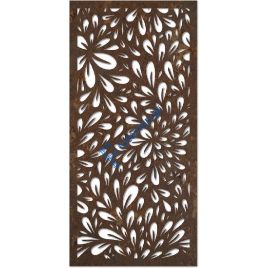 Σχέδια δημιουργημένα με διαμορφωμένη μαύρη λαμαρίνα (τιμή τ.μ)