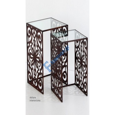 Έπιπλα και διακοσμητικά από μαύρη λαμαρίνα (τιμή τ.μ)