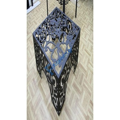 Έπιπλα και διακοσμητικά από μαύρη λαμαρίνα (τιμή τ.μ)