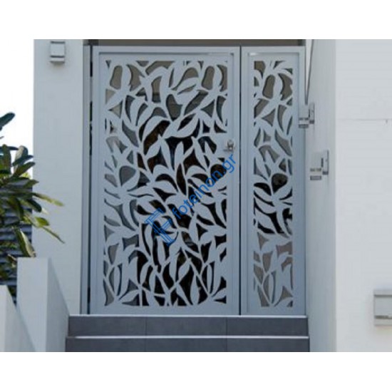 Γκαραζόπορτες και αυλόπορτες από μαύρη λαμαρίνα (τιμή τ.μ)