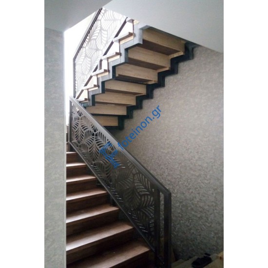 Σκάλες διαμορφωμένες με μαύρη λαμαρίνα (τιμή τ.μ)