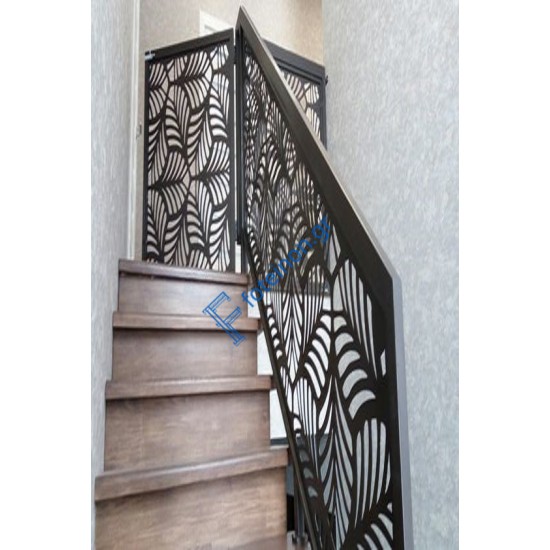 Σκάλες διαμορφωμένες με μαύρη λαμαρίνα (τιμή τ.μ)