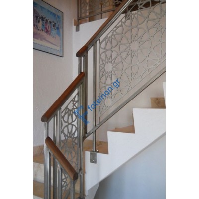 Σκάλες διαμορφωμένες με μαύρη λαμαρίνα (τιμή τ.μ)